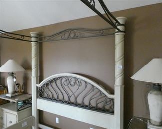 King 4 poster bed $165, (no mattress) Dresser with marble top and mirror $195, Armoire $95, Night stands with marble top $65 ea.  Saturday's sale price will be Bed  frame $124, Dresser $147, Armoire $72, Night stands $49 ea That's only $440 for the lot!!