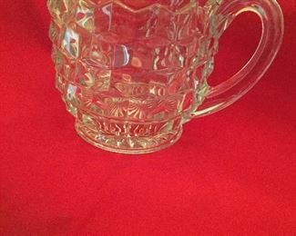 Fossorial American pattern water pitcher with ice lip. 