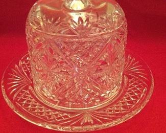 Waterford Crystal Samuel Miller 2000 Desert/Cheese/Butter domed covered dish 