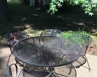 Metal Patio Set With Chairs