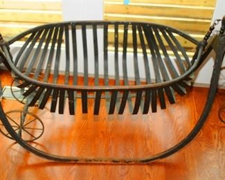 Rare: Antique Slave  Field Cradle ~ Stenciled on the inside: Ford Johnson & Co manufactures / Michigan City Indiana ~ Patented Oct 17,  1876