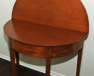 Antique Folding Round Table 