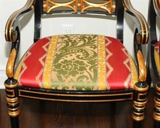 1 OF 6 MATCHING ARM CHAIRS