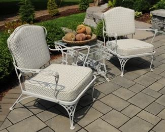 VINTAGE SET OF WOODARD  PATIO FURNITURE 