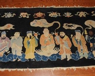 8 IMMORTALS ~  CHINESE ORIENTAL RUG