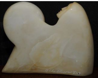 Adeline Chaddlesome Native American ~ Alabaster carving. 