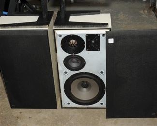 Excellent B & O Beovox S60 speakers and stands / White laminate finish from Denmark