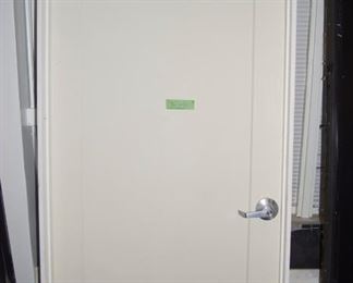 White steel entry door 36" x 80 priced @ $295. Two are available.