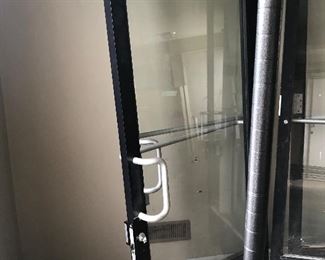 Glass Entry Doors with Panic Exit Push Handles -- each $800