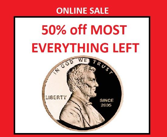 50% off MOST Everything Left