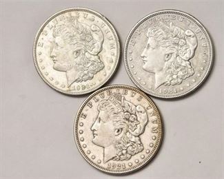 Three (3) Liberty Head Dollars