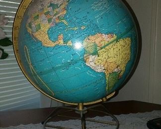 1950's world globe