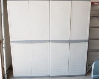 Pair of Keter Outdoor Storage Sheds