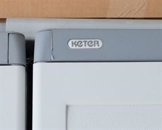 Pair of Keter Outdoor Storage Sheds