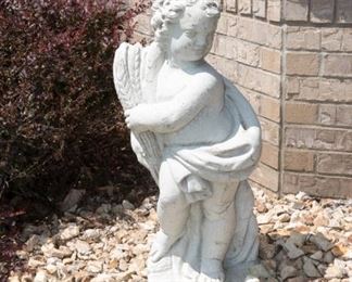 Concrete Yard Art Cherub