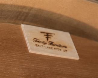 Woodley Furniture Oak Dining Room Table with 6 Chairs