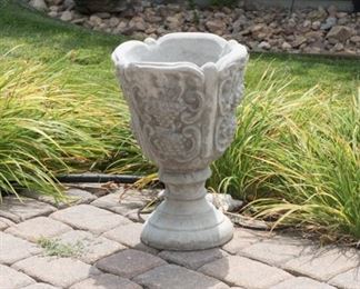 Pair of Outdoor Cement Planters