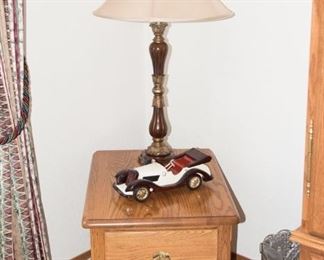 2 Drawer Oak Nightstand