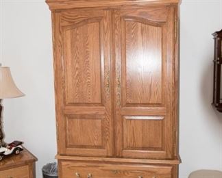 American Heirloom Oak Armoire