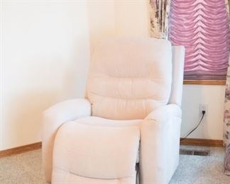 Cream Power Reclining Sitting Chair 