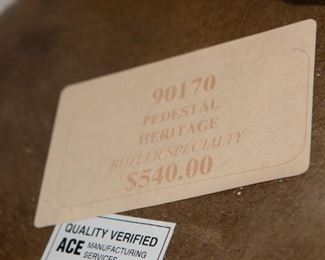  Butler Specialty Pedestal Heritage