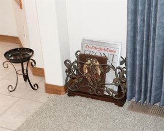 Iron Scrolled Magazine Rack