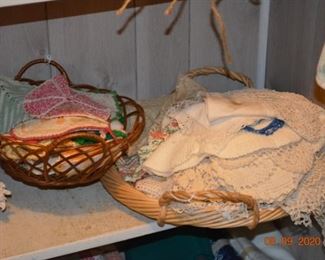 Handmade antique and vintage linens