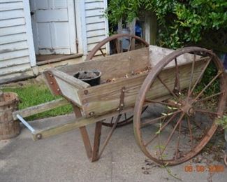 Antique garden cart