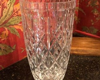Large crystal vase