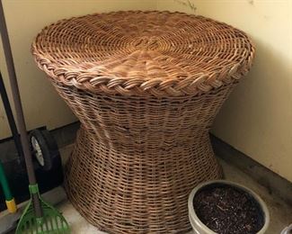 Large wicker table base