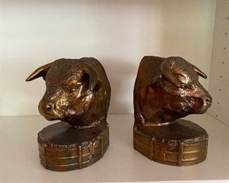 Dodge Bull bookends