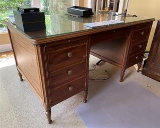 Solid mahogany executive desk