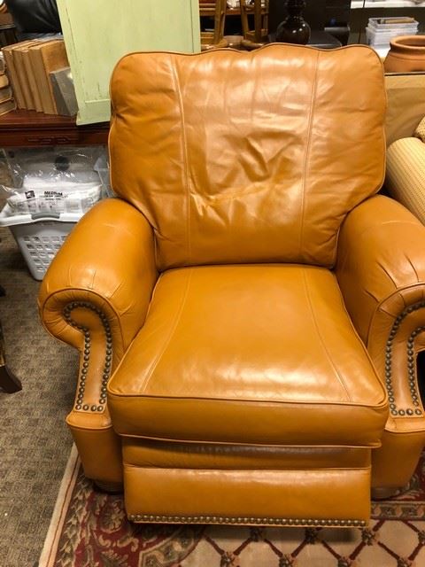 BUTTERSCOTH LEATHER RECLINER FROM WALTER E SMITHE