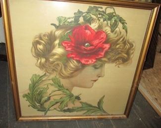 Victorian woman print