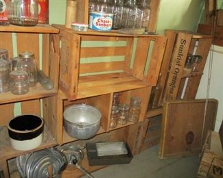 wooden crates