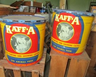 colorful cow tins