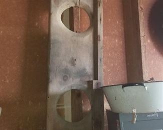 double seater for outhouse