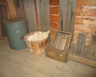 wooden boxes