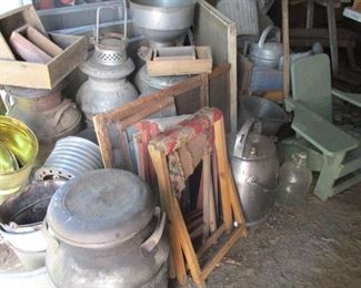 milk cans & buckets