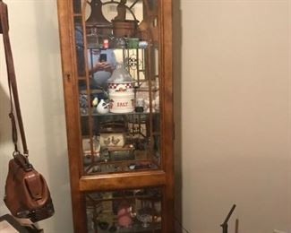 china cabinet with salt box collection