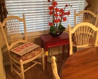 Small Red Table, Floral Arrangements, Etc.