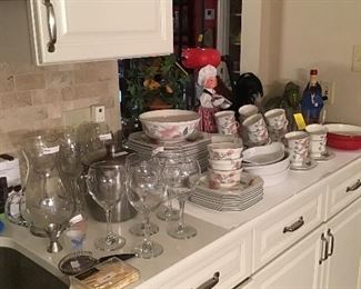 Mikasa Dinnerware, Glassware, Etc.