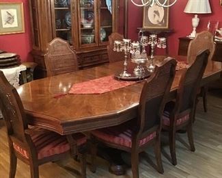 Dining Room Table With Pads, Sterling Candelabras, Vintage Castor Set, etc.