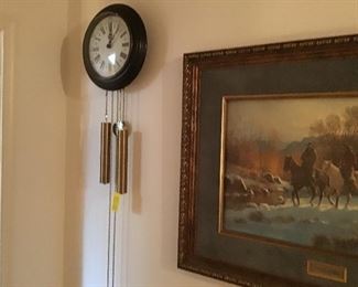 Elgin Wall Clock With Weights