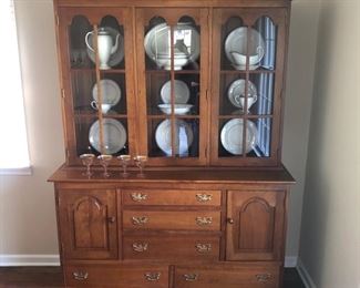 STICKLEY CHERRY BREAKFRONT HUTCH