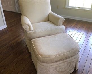 KINDEL CHAIR AND OTTOMAN