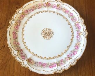 LIMOGES DISHES - Pink Roses