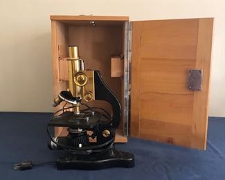 Leitz Wetzlar Brass Microscope