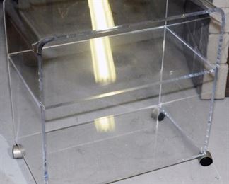 Acrylic Rolling cart