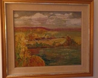 Polish artist , signed and dated , approx. size with frame 45" long x 49" high . $6,700